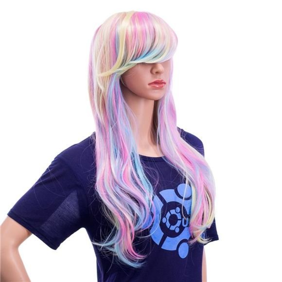Long Curly Wave Cosplay Synthetic Wig - Halloween Costume for Women